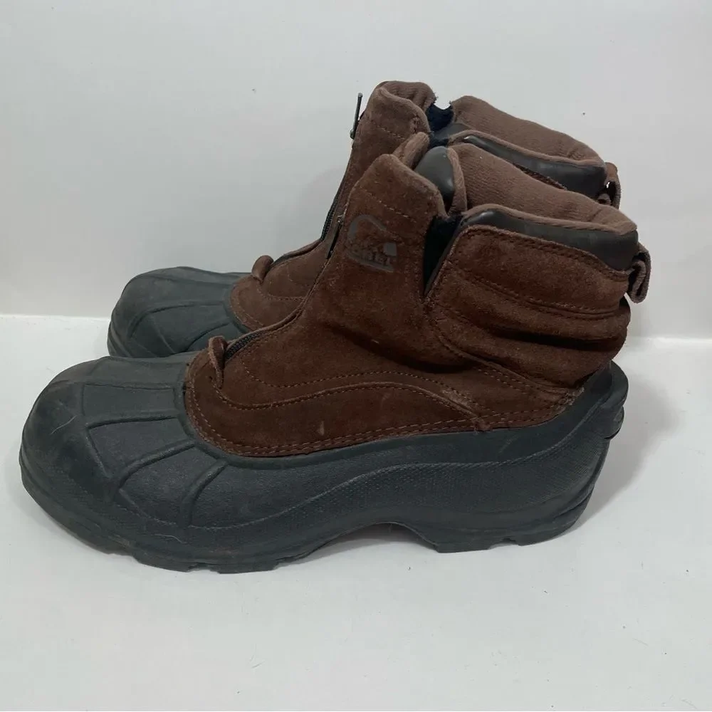 Sorel Brown Cold Mountain Zip Insulated Winter Boots